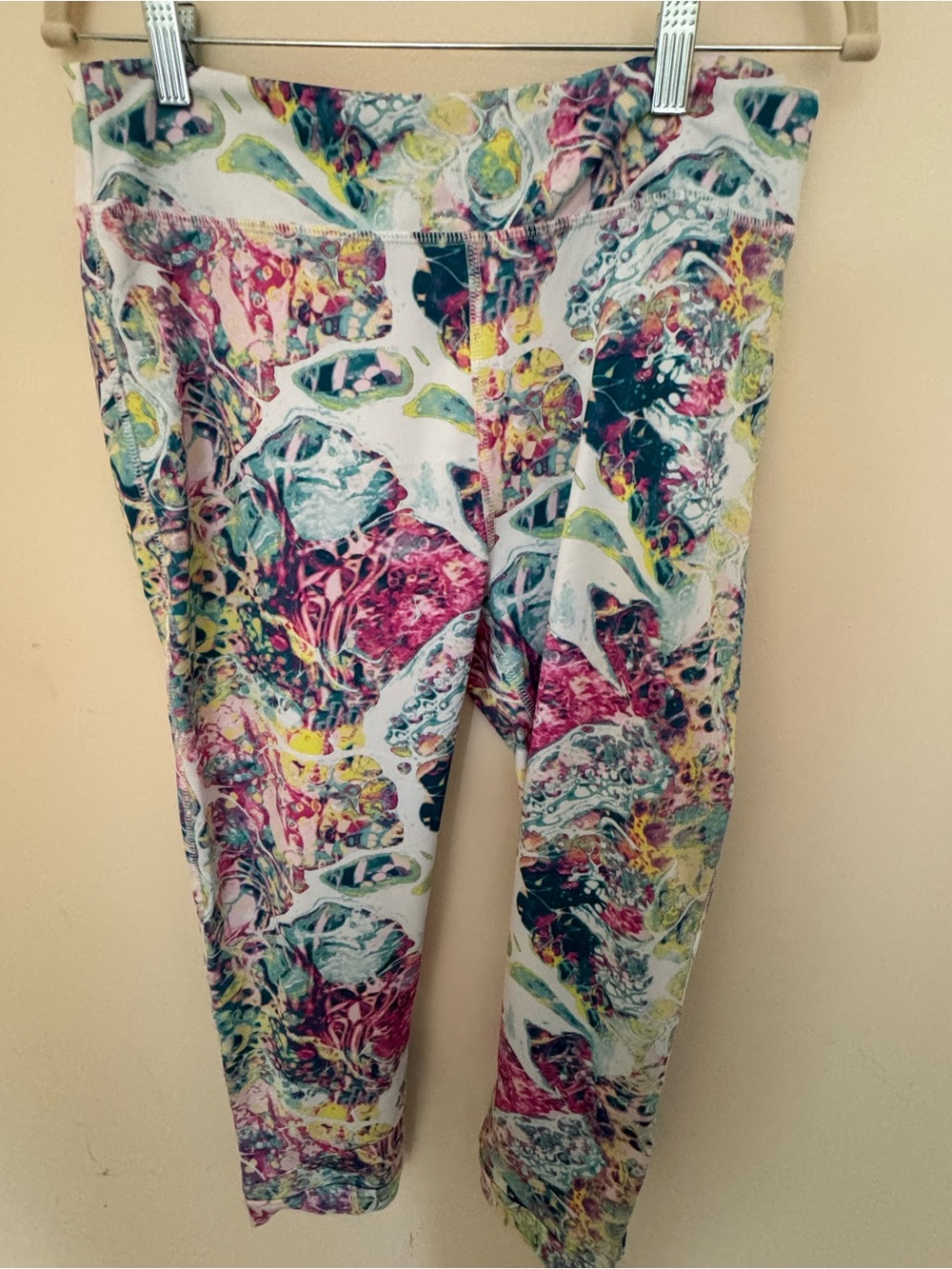 tek gear Marble Print Leggings in Pink, Teal, Yellow, White